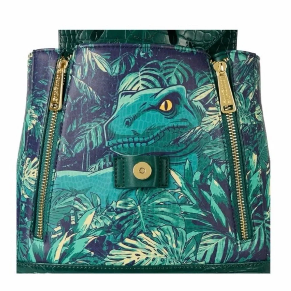 New Jurassic World Jungle Glow in the Dark Mini Backpack Loungefly.